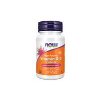 Thumbnail for Now Foods Vitamin D3 2000 IU (50 mcg), 240 softgels, supports bone and immune health.