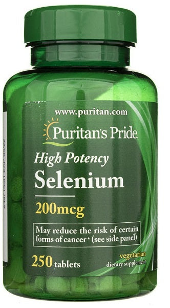 Selenium 200 mcg 250 tablets - front 2