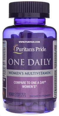 Thumbnail for Puritan's Pride offers Womens Multivitamin One-Per-Day 100 Coated Caplets that supports immunity and provides daily essential nutrients.