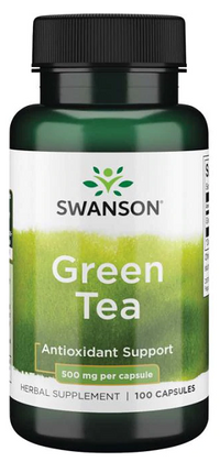 Thumbnail for Swanson Green Tea - 500 mg 100 capsules antioxidant support capsules.