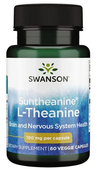 Thumbnail for L-Theanine - 100 mg 60 vege capsules - front 2