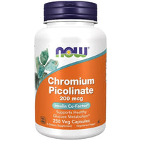 Thumbnail for Chromium Picolinate 200 mcg 250 Veg Capsules - front 2
