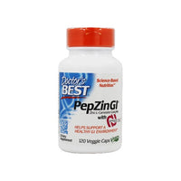 Thumbnail for A dietary supplement for stomach health, specifically formulated to address occasional stomach discomfort, containing PepZin GI 120 vege capsules.