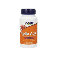 Thumbnail for Now Foods Folic Acid 800 mcg with B-12 25 mcg 250 tablets capsules.