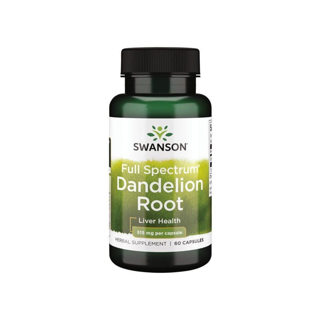 Swanson Dandelion Root - 515 mg 60 capsules.