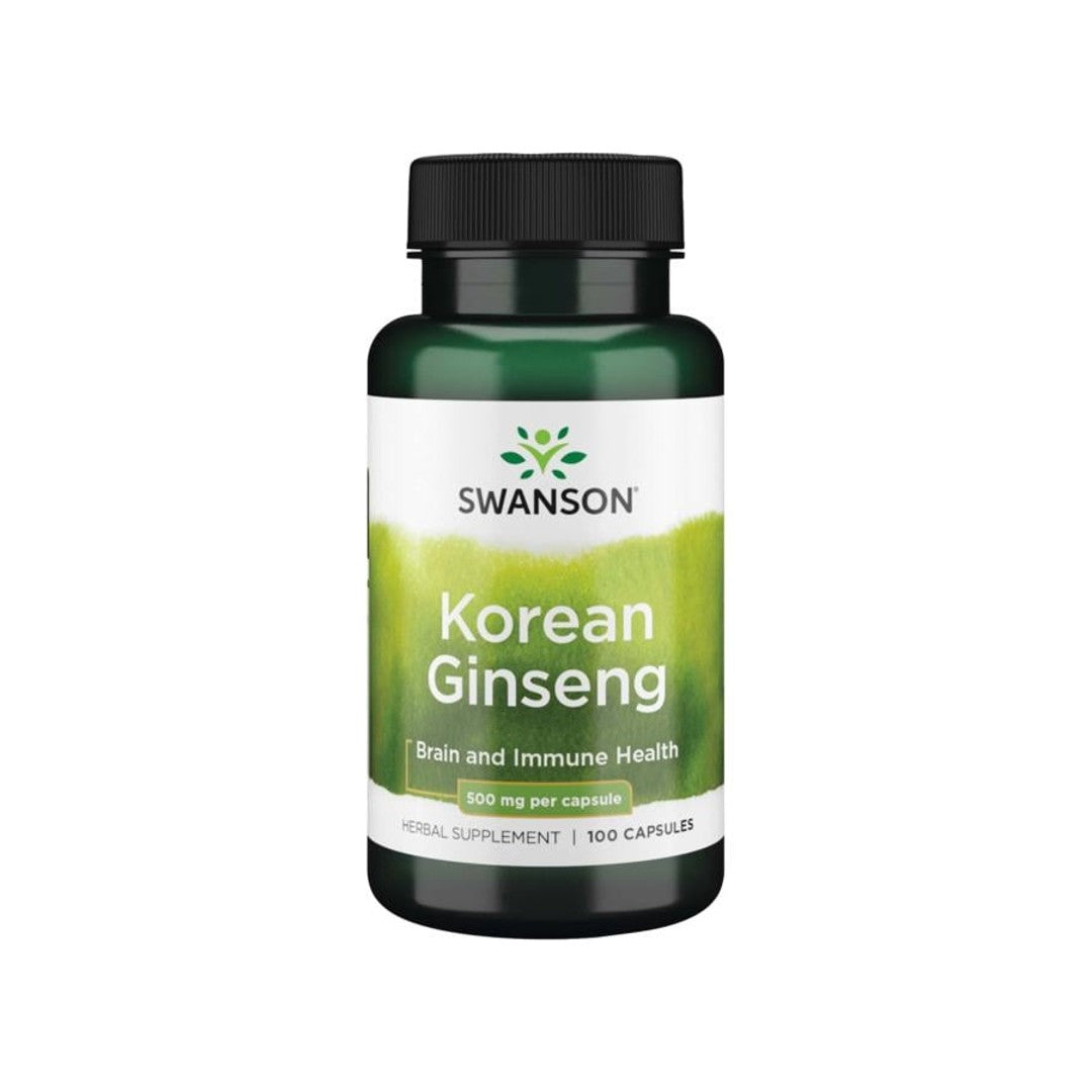 Korean Ginseng - 500 mg 100 capsules - front
