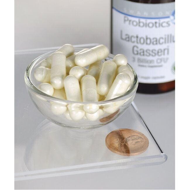 Lactobacillus Gasseri 3 Billion CFU - 60 vege capsules - pill size