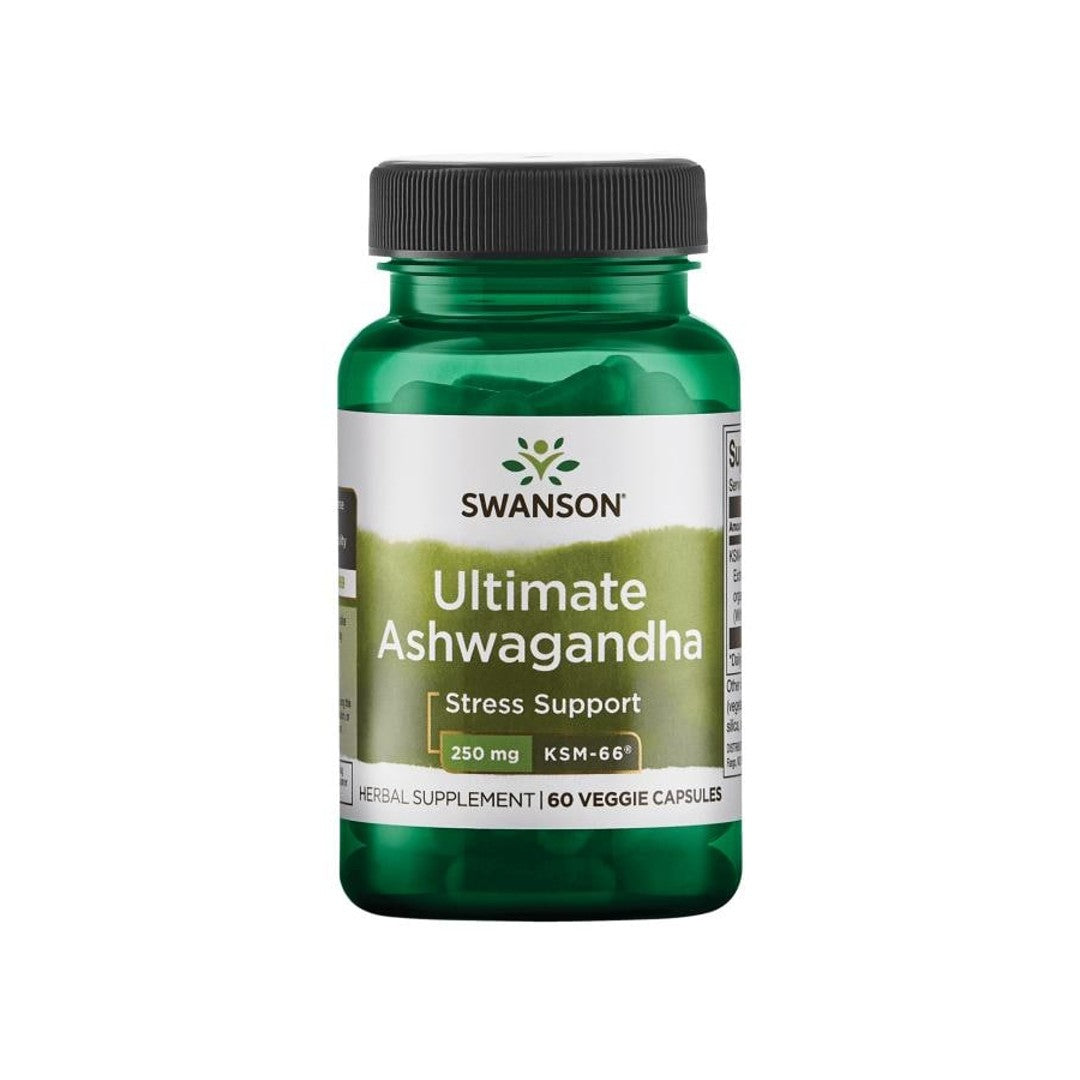 Swanson Ashwagandha - KSM-66 - 250 mg 60 vege capsules.