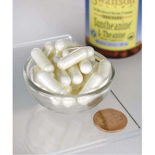 L-Theanine - 100 mg 60 vege capsules - pill size