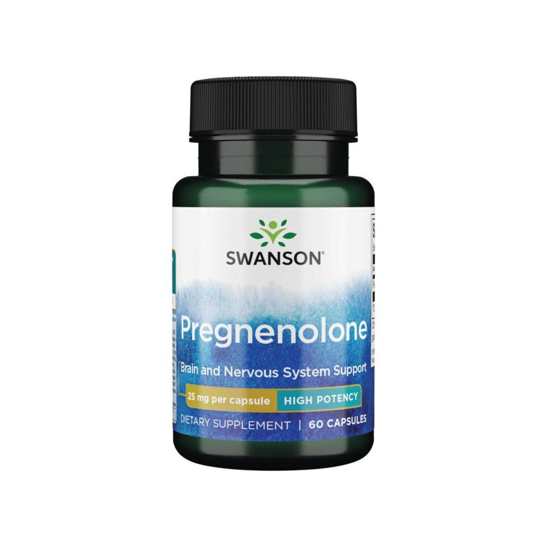 Swanson Pregnenolone - 25 mg 60 capsules.