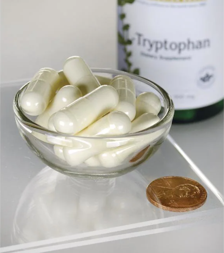 L-Tryptophan - 500 mg 60 capsules - pill size