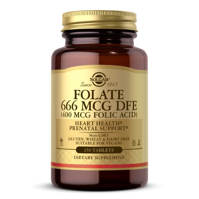 Folate 666 mcg DFE (Folic Acid 400 mcg) 250 Tablets - front 2