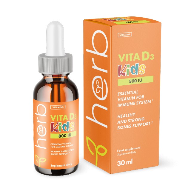 Vitamin D3 800 IU for Kids 30 ml - front 2