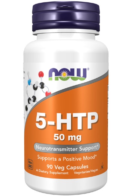 5-HTP 50 mg 90 Vegetable Capsules - front 2