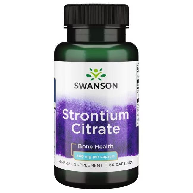 Strontium Citrate 310 mg 60 Capsules - supplement facts