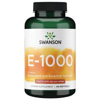 Thumbnail for Vitamin E-1000 IU 60 Softgels - front 2