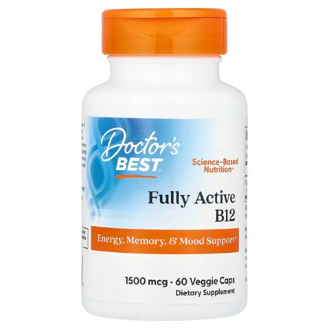 Vitamin Active B-12 1500 mcg 60 cápsulas vegetais Melhor Totalmente
