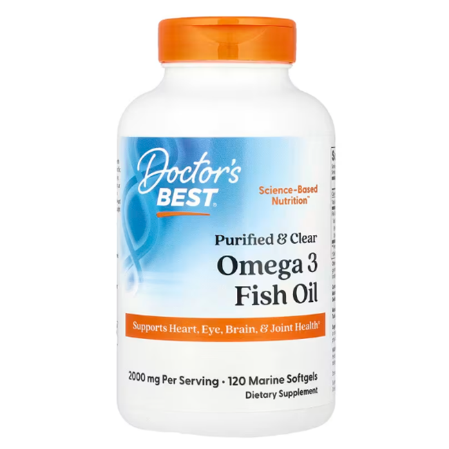 Rein und klar Omega 3 Fischöl mit Goldenomega 120 Meeresweichkapseln