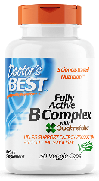 Vitamin B Complex 30 vege capsules Fully Active - front 2