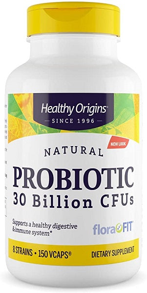 Healthy Origins Probiotic 30 Billion CFU 150 vege capsules supports a healthy immune system by promoting a balanced intestinal flora.