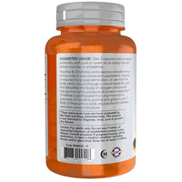 Thumbnail for Back of Now Foods Arginine 500 mg & Ornithine 250 mg 100 Veg Capsules bottle showing orange capsules, detailed usage instructions, product info, and warning labels for this supplement supporting muscle regeneration.