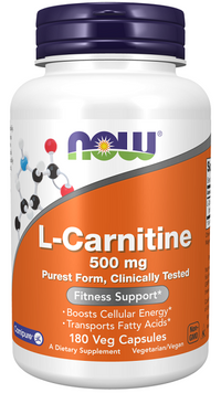 Thumbnail for L-Carnitine 500 mg 180 vege capsules - front 2