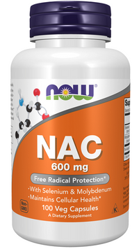 Thumbnail for Now Foods N-Acetyl Cysteine 600mg capsules provide N-Acetyl Cysteine, a powerful antioxidant that supports liver health.