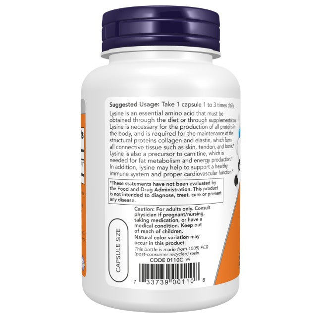 L-Lysine 500 mg 100 Veg Capsules