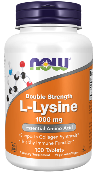 L-Lysine 1000 mg 100 tablets - front 2