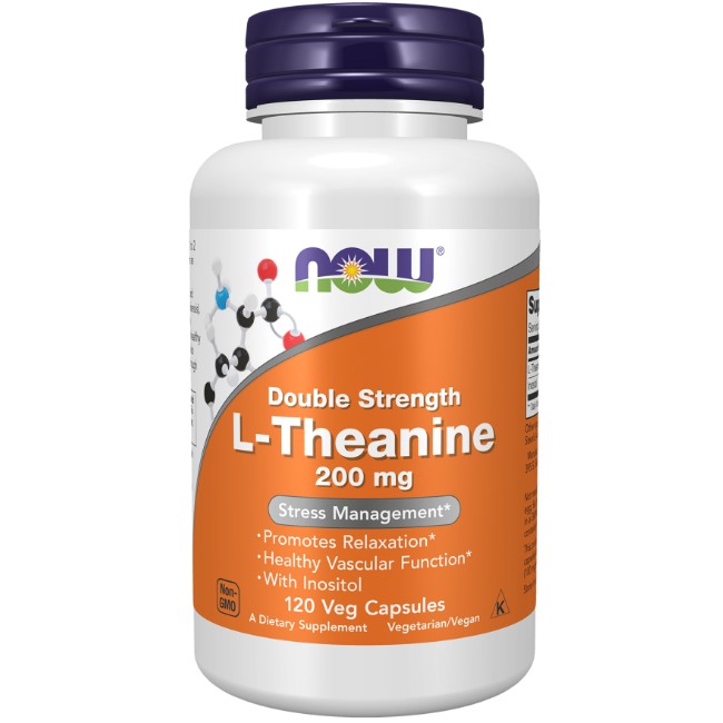 Double Strength L-Theanine 200 mg 120 Veg Capsules