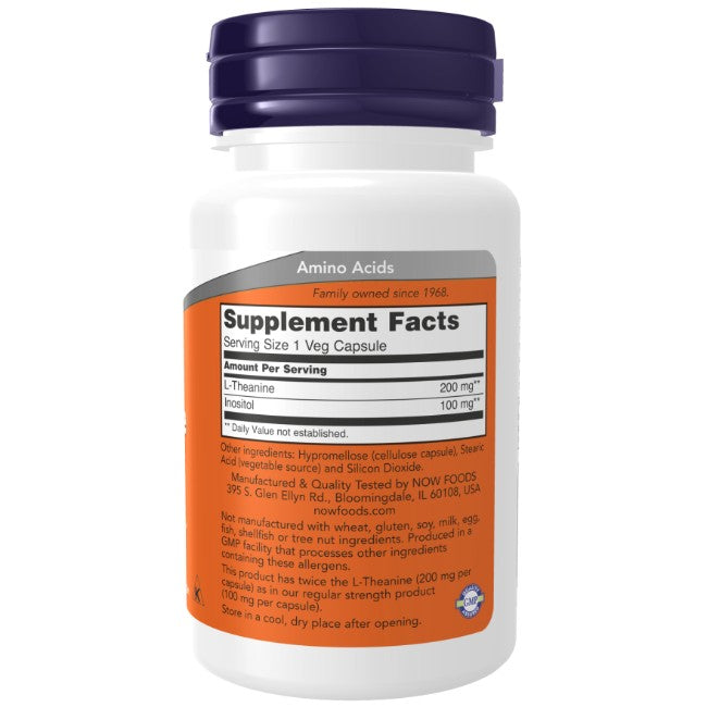 Double Strength L-Theanine 200 mg 120 Veg Capsules
