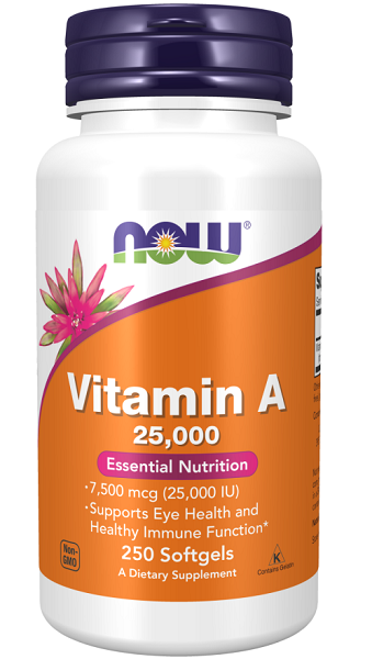 Now Foods offers a high-quality Vitamin A 25000IU 250 sgel supplement. This supplement supports immune health and is formulated with potent cod liver oil to enhance the absorption of vitamin A.