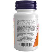 Thumbnail for Now Foods Vitamin A & D 10,000/400 IU 100 Softgels comes in a white bottle with a purple cap, shows usage directions, California Proposition 65 warning, and FDA disclaimer. Supports bone health and immune function.