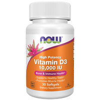 Thumbnail for Vitamina D-3 de Alta Potência 10000 UI 30 Cápsulas Moles