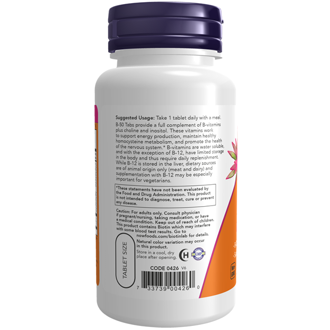 Complejo de vitaminas B-50 250 tabletas
