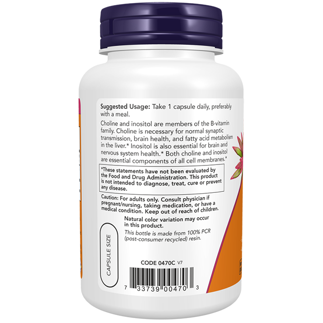 Colina & Inositol 250/250 mg 100 cápsulas