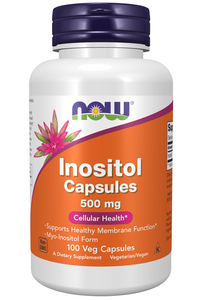 Thumbnail for Now Foods Inositol 500 mg 100 Vegetable Capsules.