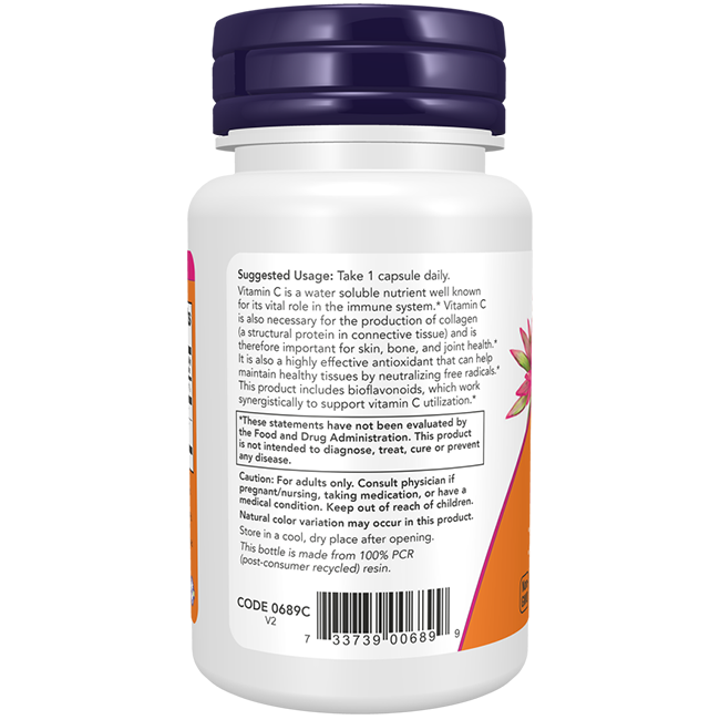Vitamin C-1000 mg 100 Veg Capsules