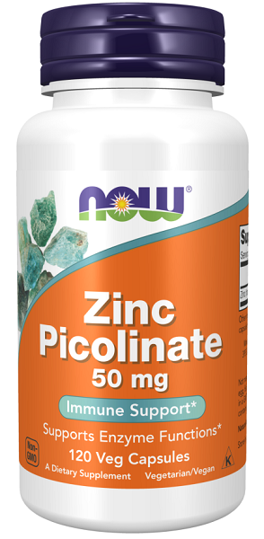 Zinc Picolinate 50 mg 120 vege capsules - front 2