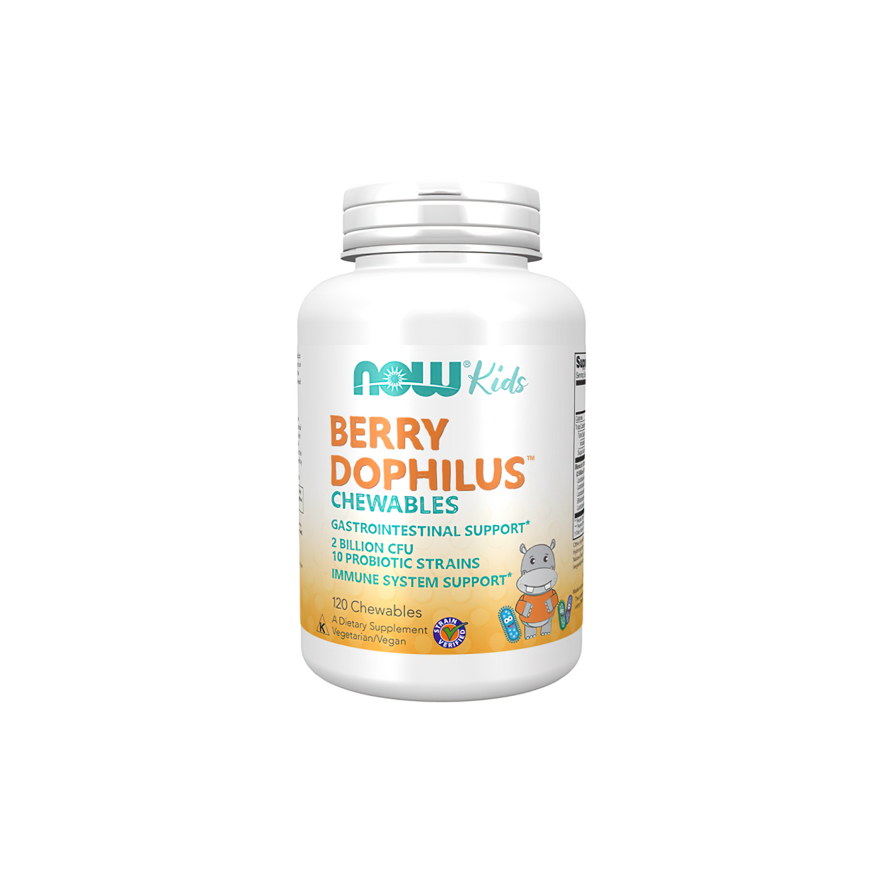 Now Foods BerryDophilus KIDS - 120 tablets, dietary supplement.
