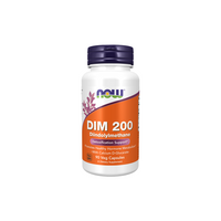 Thumbnail for NOW DIM 200 mg by Now Foods provides 90 veg capsules of Diindolylmethane and calcium D-glucarate for detoxification support and hormone metabolism.