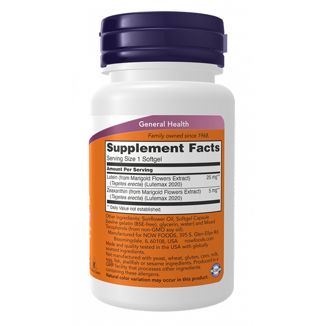 Lutein & Zeaxanthin 60 Softgels