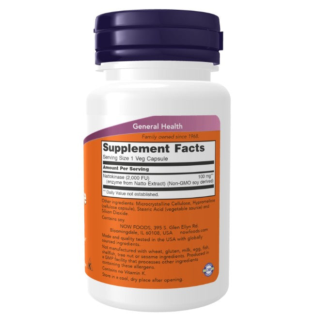 Nattokinase 100 mg 60 Veg Capsules