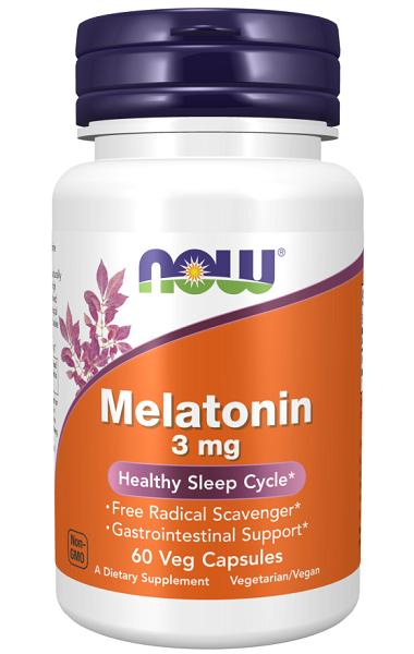 Now Foods Melatonin 3 mg 60 vege capsules.