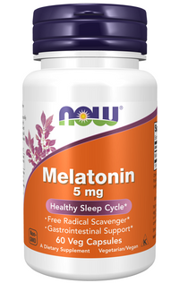 Thumbnail for Now Foods Melatonin 5 mg 60 vege capsules.