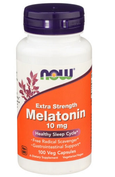 Now Foods Melatonin 10 mg 100 vege capsules.