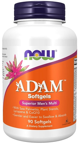 Now Foods ADAM Multivitamins & Minerals for Man softgels, 90 softgels.