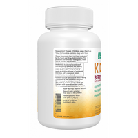 Thumbnail for Now Foods Kid Vits Berry Lemonade comes in a white plastic bottle with a white cap, featuring directions, warnings, and product code. Contains 120 chewable multivitamin tablets for essential nutrients to support growing kids.