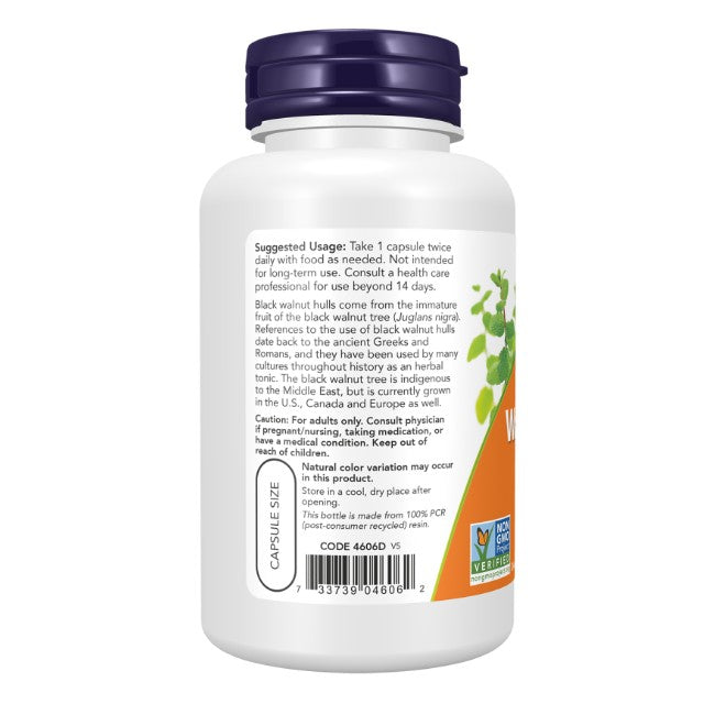 Zwarte Walnootschillen 500 mg 100 Veg Capsules