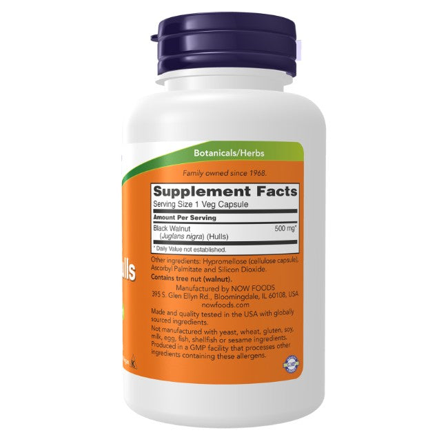Zwarte Walnootschillen 500 mg 100 Veg Capsules